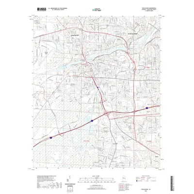 2020 Map of Tuscaloosa, 2020 Print