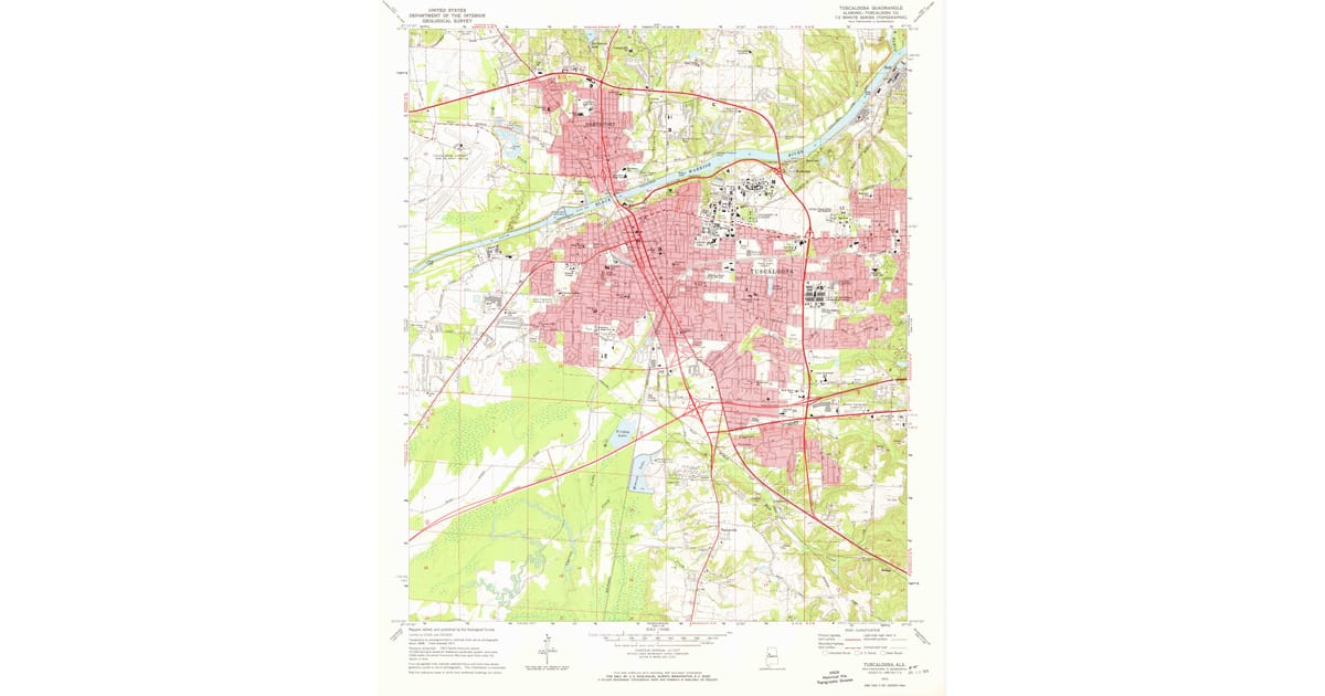 1970s Maps of The Ridges of Wellington Tuscaloosa Pastmaps