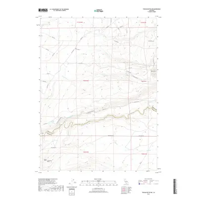 2018 Map of Tuscan Buttes NE, 2018 Print