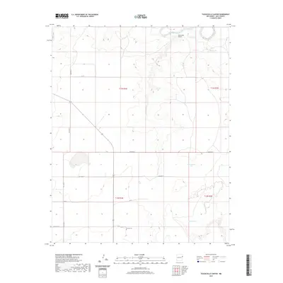 2020 Map of Tuscocoillo Canyon, 2020 Print
