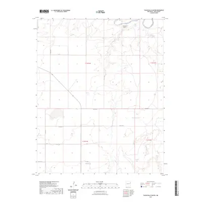 2023 Map of Tuscocoillo Canyon, 2023 Print