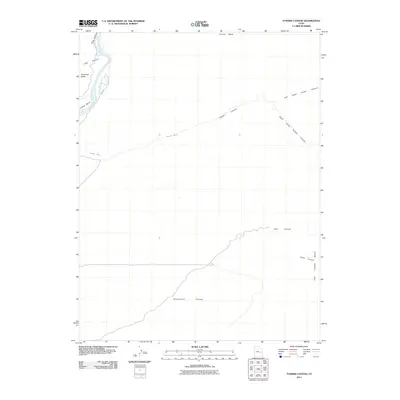 2011 Map of Tusher Canyon, 2011 Print