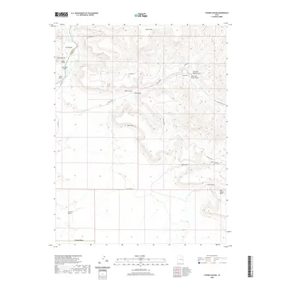 2020 Map of Tusher Canyon, 2020 Print