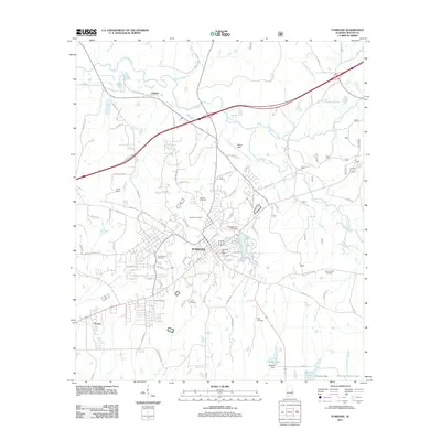 2011 Map of Tuskegee, 2011 Print