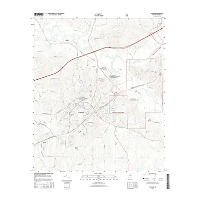 2014 Map of Tuskegee, 2014 Print
