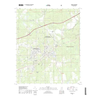 2018 Map of Tuskegee, 2018 Print