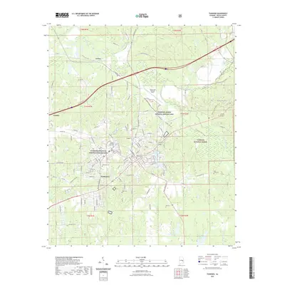 2021 Map of Tuskegee, 2021 Print