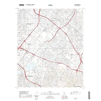 2018 Map of Tustin, 2018 Print