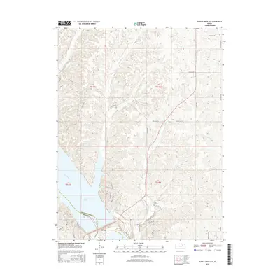2015 Map of Tuttle Creek Dam, 2015 Print