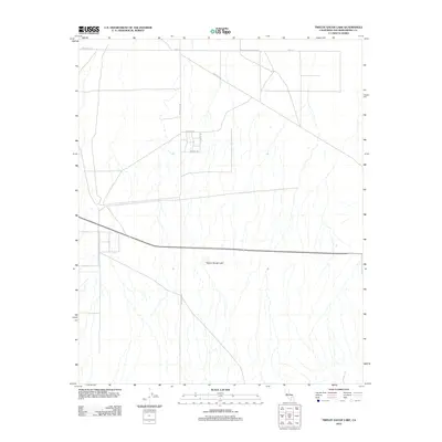 2012 Map of Twelve Gauge Lake, 2012 Print