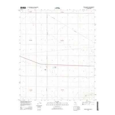 2015 Map of Twelve Gauge Lake, 2015 Print
