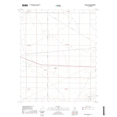 2018 Map of Twelve Gauge Lake, 2018 Print