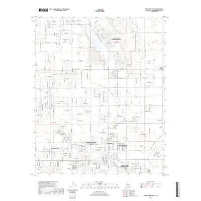 2018 Map of Twentynine Palms, 2018 Print