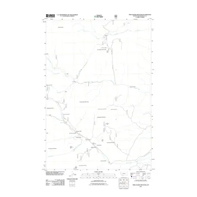 2011 Map of Twin Adams Mountain, 2011 Print
