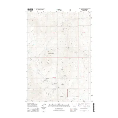 2014 Map of Twin Adams Mountain, 2014 Print