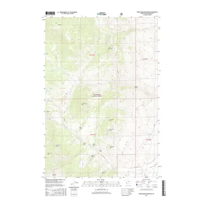 2017 Map of Twin Adams Mountain, 2017 Print