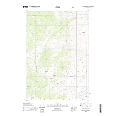 2020 Map of Twin Adams Mountain, 2020 Print