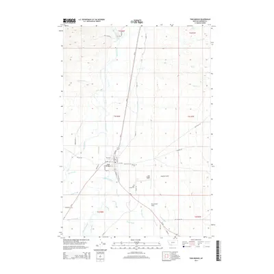 2014 Map of Twin Bridges, 2014 Print