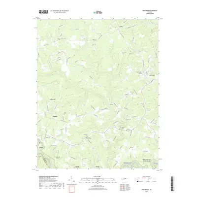 2019 Map of Twin Bridges, 2019 Print