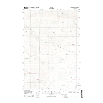 2014 Map of Twin Bridges SW, 2014 Print
