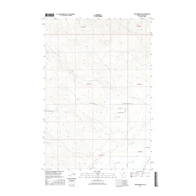 2017 Map of Twin Bridges SW, 2017 Print