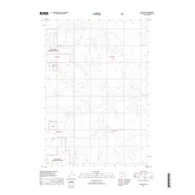 2017 Map of Twin Butte, 2017 Print