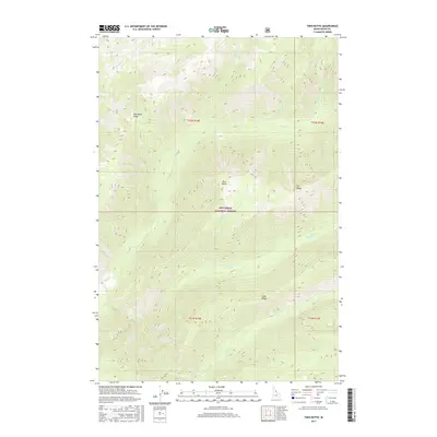 2017 Map of Twin Butte, 2017 Print