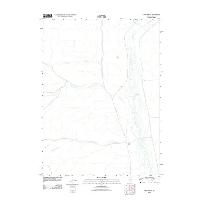 2012 Map of Twin Buttes, 2012 Print