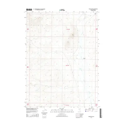 2014 Map of Twin Buttes, 2014 Print
