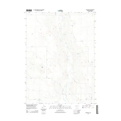 2014 Map of Twin Buttes, 2014 Print