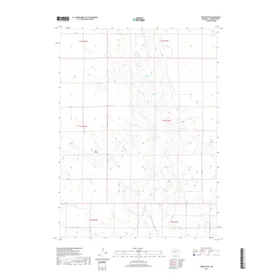 2017 Map of Twin Buttes, 2017 Print