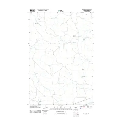 2011 Map of Twin Buttes, 2011 Print