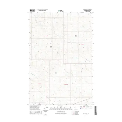 2017 Map of Twin Buttes, 2017 Print