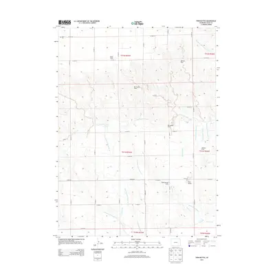2013 Map of Twin Buttes, 2013 Print