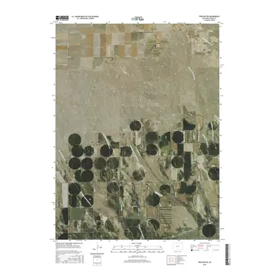 2016 Map of Twin Buttes, 2016 Print
