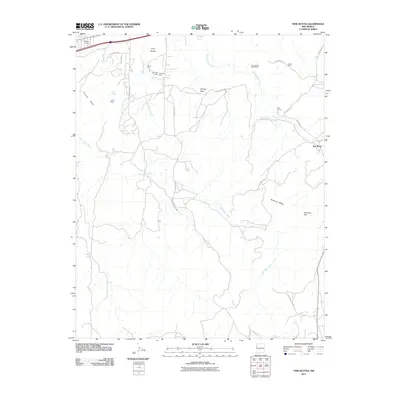 2011 Map of Twin Buttes, 2011 Print