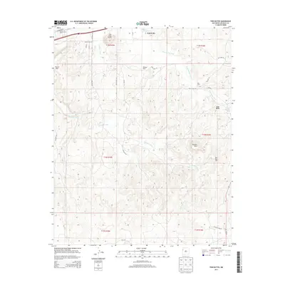 2013 Map of Twin Buttes, 2013 Print