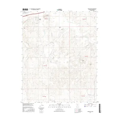 2017 Map of Twin Buttes, 2017 Print