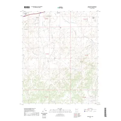 2023 Map of Twin Buttes, 2023 Print