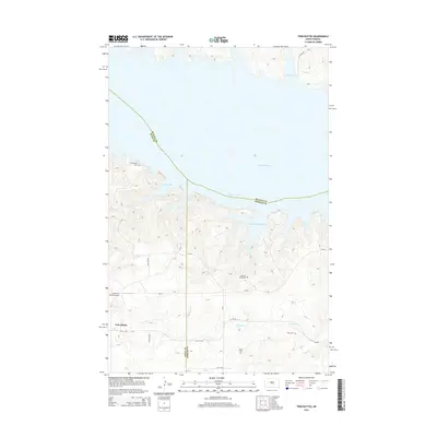 2014 Map of Twin Buttes, 2014 Print