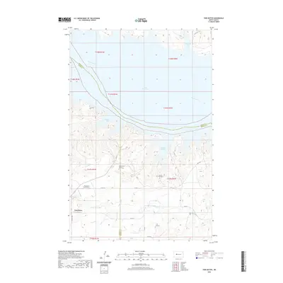 2020 Map of Twin Buttes, 2020 Print