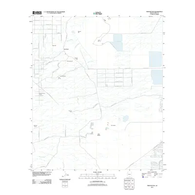 2011 Map of Twin Buttes, 2011 Print