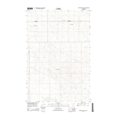 2014 Map of Twin Buttes School, 2014 Print