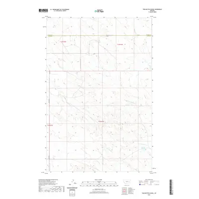 2020 Map of Twin Buttes School, 2020 Print