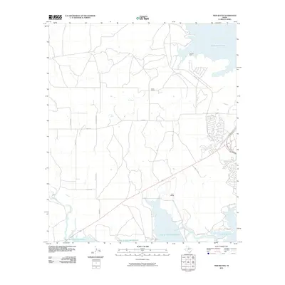 2010 Map of Twin Buttes, 2010 Print
