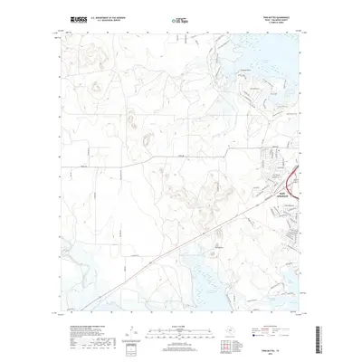 2019 Map of Twin Buttes, 2019 Print