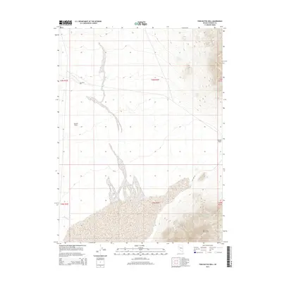 2015 Map of Twin Buttes Well, 2015 Print