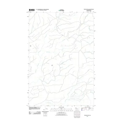 2011 Map of Twin Buttes, 2011 Print