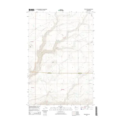 2014 Map of Twin Buttes, 2014 Print
