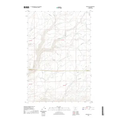 2020 Map of Twin Buttes, 2020 Print